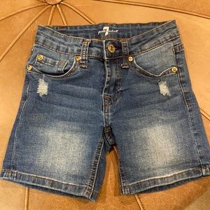 Kids 7 for all mankind Jean shorts, size 7
